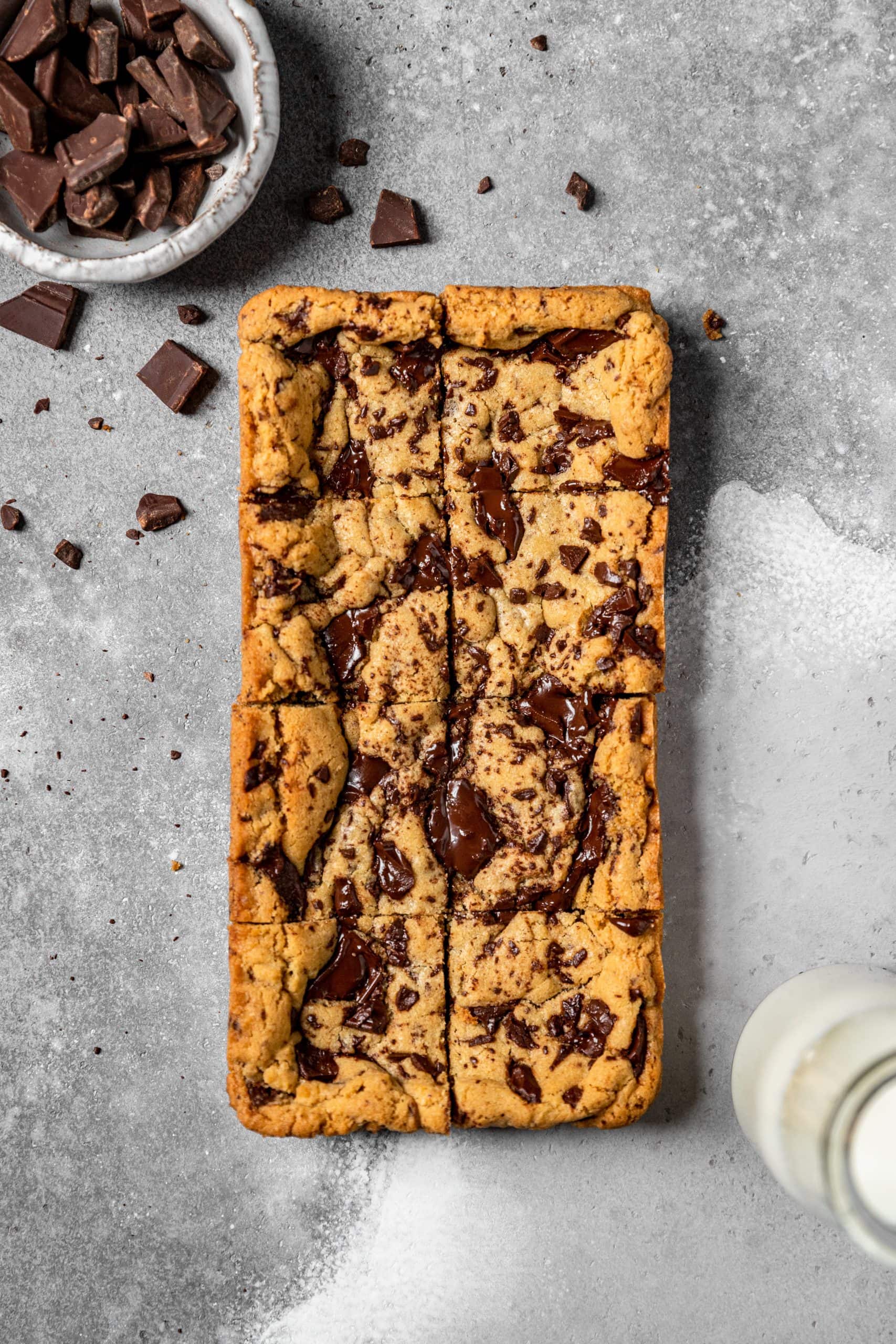 Small Batch Chocolate Chunk Cookie Bars