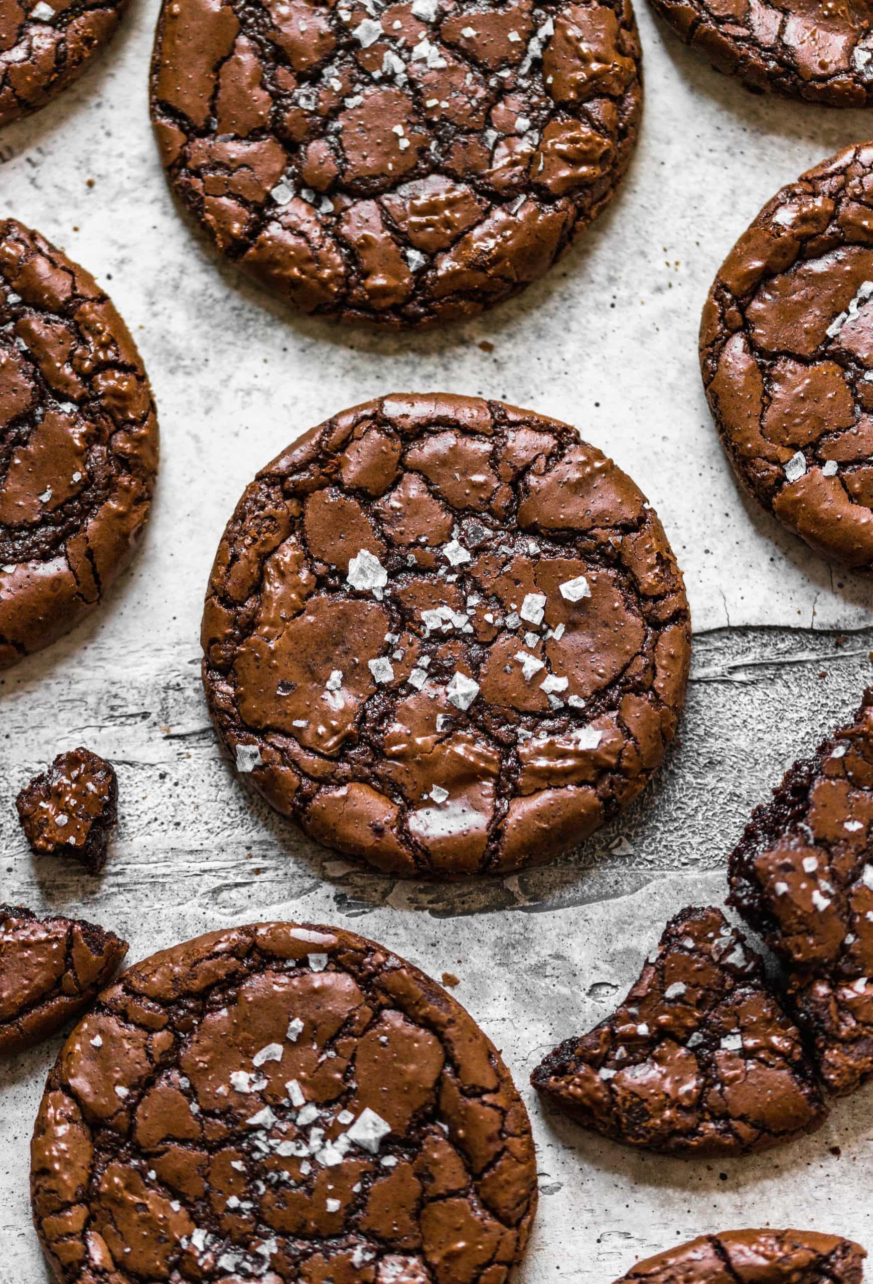 Fudgy Brownie Crinkle Cookies