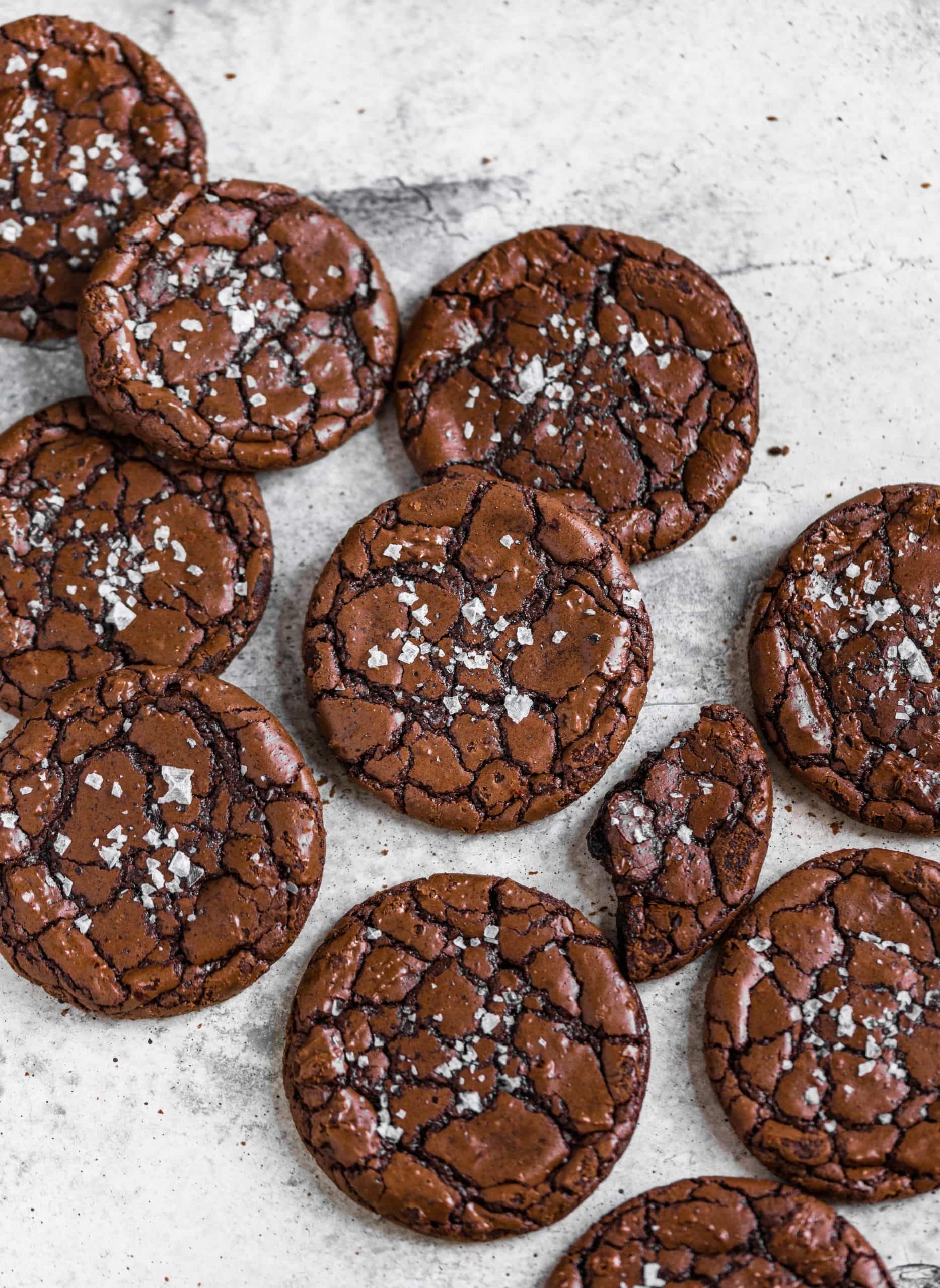 Fudgy Brownie Crinkle Cookies